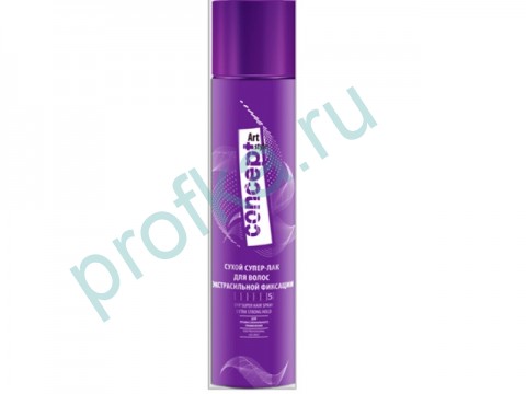 Сухой супер - лак для волос Экстрасильной фиксации Dry Super Hair Spray 300 мл